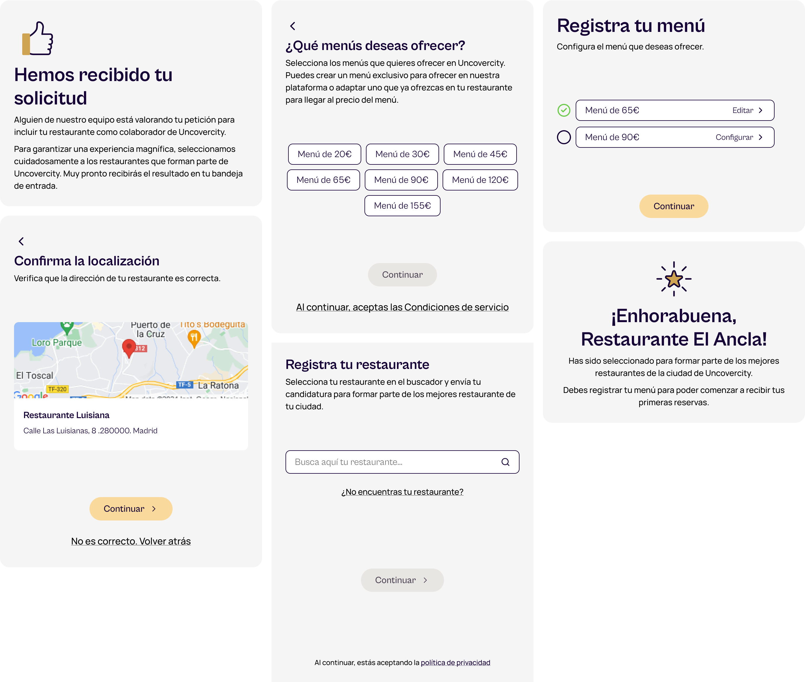 Experiencia Uncovercity. Explicación de la experiencia. Landing en mobile